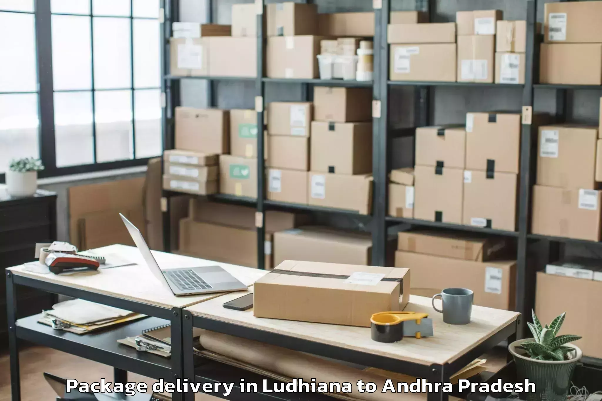 Get Ludhiana to Simhadripuram Package Delivery